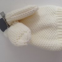 к-т бебешка зимна шапка и ръкавици, снимка 6 - Бебешки шапки - 24877536