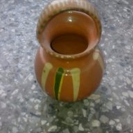 Стара  гледжосана ваза, снимка 3 - Вази - 17383037