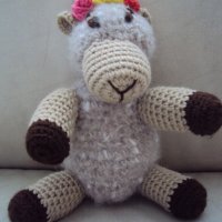 Ръчно плетена играчка - Овца, снимка 1 - Кукли - 21169599