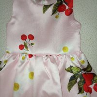 Нова детска рокля с черешки , снимка 4 - Детски рокли и поли - 24409210
