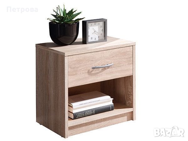 Нощно шкафче дъб сонома-39х28х41 см, снимка 1