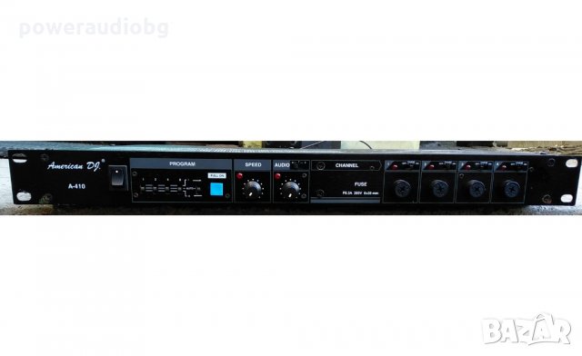 Цветомузикален ефект - AMERICAN DJ - A410 - Четириканален х 1400 вата, димер chaser, снимка 5 - Други - 25189344