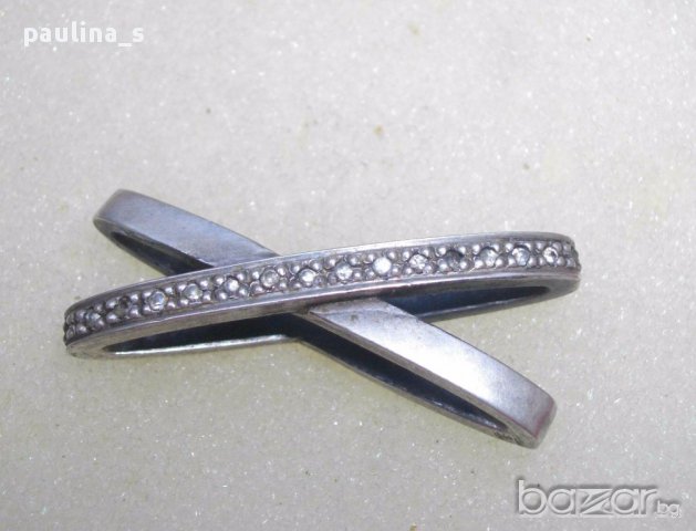  Винтидж / Авторска сребърна висулка за ланец / проба 925, снимка 5 - Колиета, медальони, синджири - 17264700