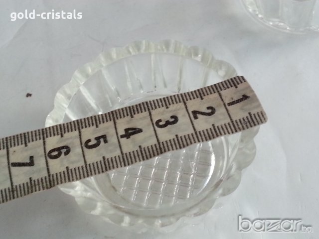 руски кристални свещници купички , снимка 2 - Декорация за дома - 20681553