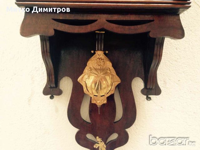 Стенен часовник Friedrich Mauthe от края XIX и нач.на ХХ в., снимка 6 - Други - 13458910