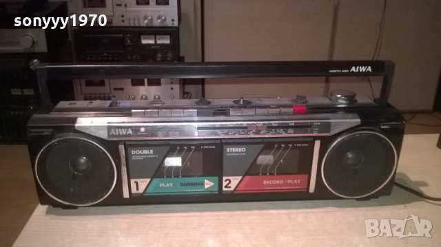 aiwa cs-w220-ретро колекция-внос швеицария, снимка 2 - Радиокасетофони, транзистори - 24418542
