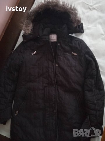 Дамско зимно яке с качулка размер L, снимка 2 - Якета - 22896195