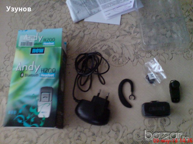 Bluetooth слушалка Andy H200, снимка 8 - Слушалки, hands-free - 20362978
