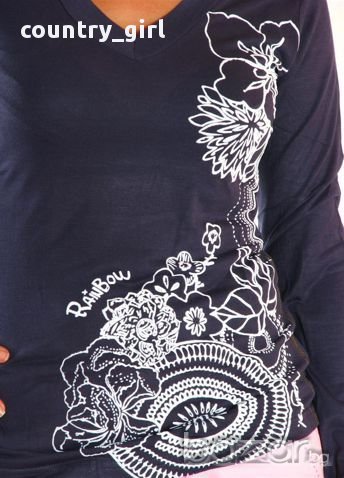 Desigual - страхотна дамска блуза, снимка 1 - Блузи с дълъг ръкав и пуловери - 17304414