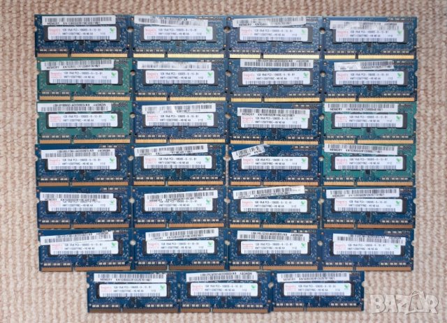 Супер изгодно! Нови неупотребявани рам памети за лаптоп DDR3 27x1GB, снимка 1 - RAM памет - 23856720