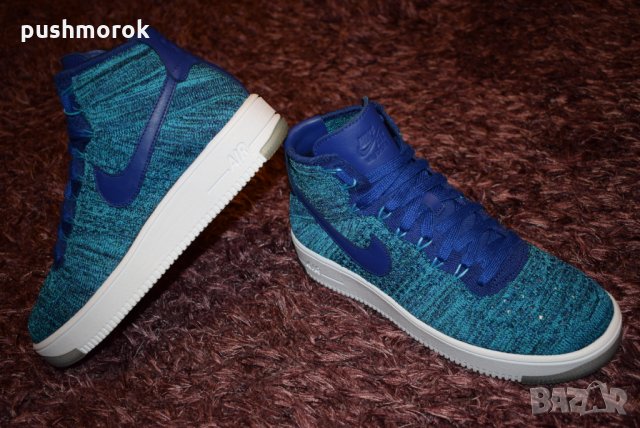 Nike Air Force 1 Flyknit Blue Lagoon, снимка 5 - Маратонки - 24717009