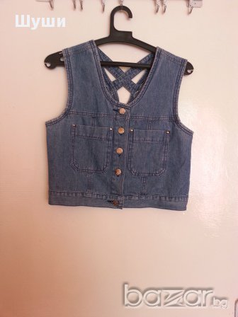 Интересен модел дънково елече 