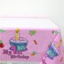 1-ви Рожден ден Момиче найлонова покривка за парти рожден ден, снимка 1 - Покривки за маси - 17868936