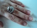 SALE Елегантен пръстен с централно разположена перла, снимка 4