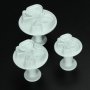Резци форми панделки с буталце за работа със захарно тесто, фондан, марципан, снимка 1 - Форми - 10702040