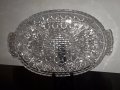 Кристална овална чиния (поднос), снимка 2