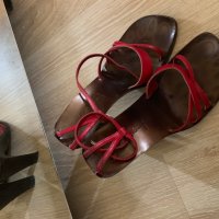 CASADEI - Червени сандали, снимка 2 - Сандали - 25457232