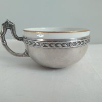 Сребърна Чаша за Кафе Проба Сребро 916 50-те години на миналия век, снимка 1 - Антикварни и старинни предмети - 23900013