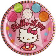 Hello Kitty Коте Кити 10 бр парти чинии чинийки, снимка 2 - Чинии - 18226153