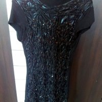Дамска рокля от еластична материя с блясък, снимка 2 - Рокли - 21741112