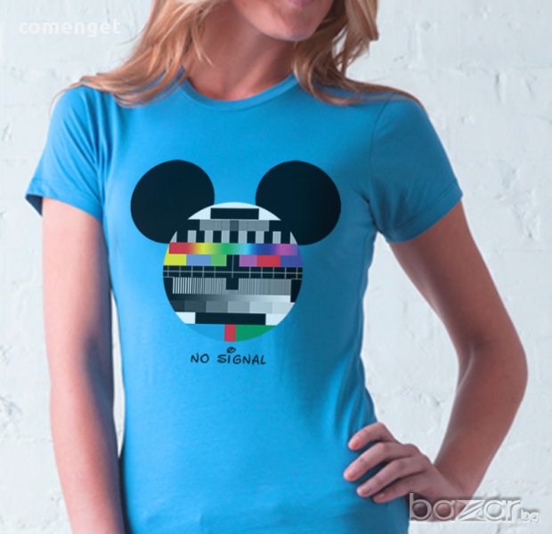НОВО! No Signal MICKEY MOUSE дамски тениски! Поръчай модел с твоя ИДЕЯ!, снимка 1