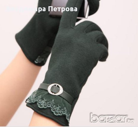 Зелени ръкавици за Touch Screen телефон, снимка 1
