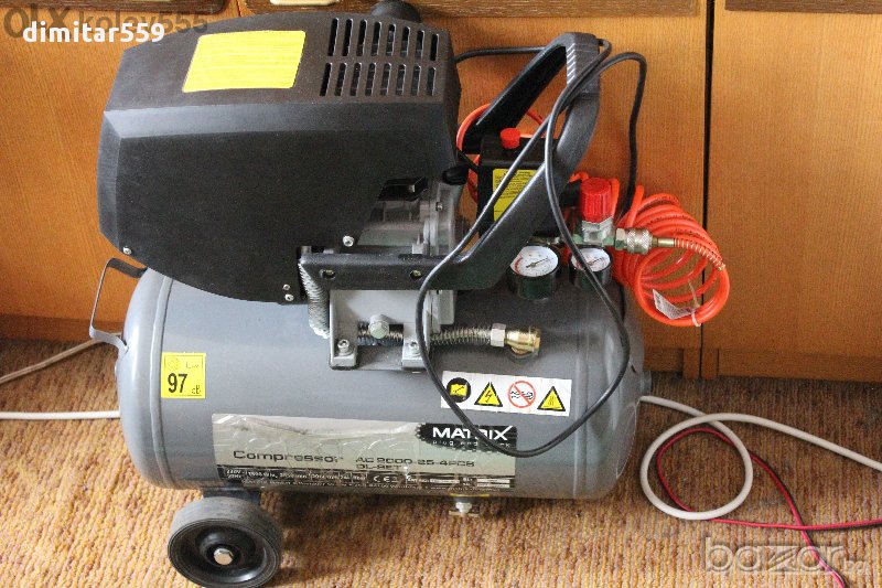 Компресор малък Matrix AC 2000-25 1500W 24L, снимка 1
