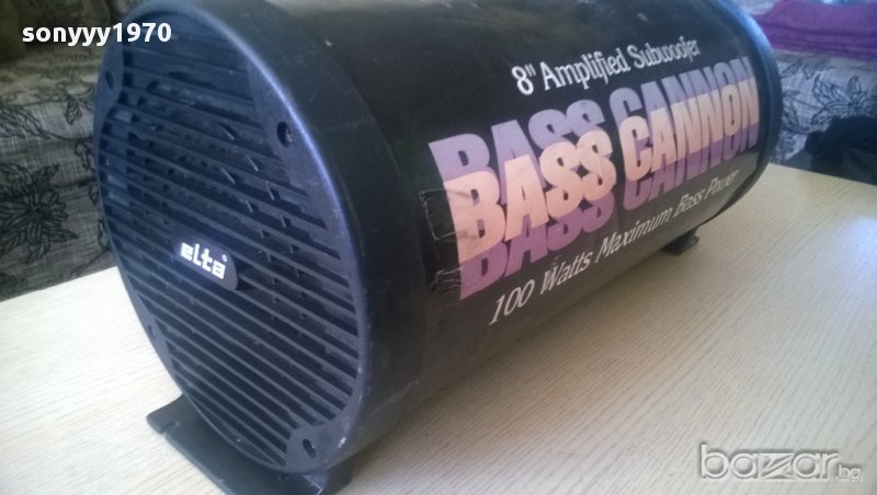  elta-subwoofer+amplifier-12voltt-внос швеицария, снимка 1