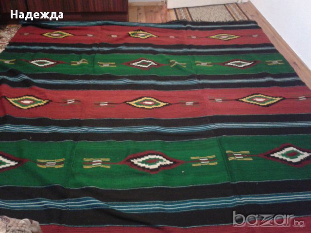 Ръчно тъкан килим от вълна, снимка 4 - Килими - 16312929