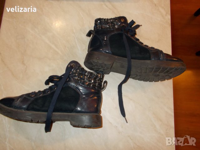 Тъмно сини боти № 36, снимка 2 - Детски боти и ботуши - 22913478