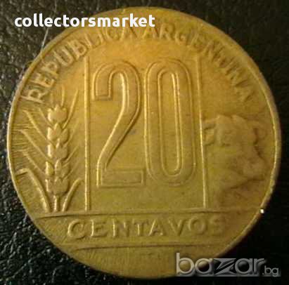 20 центаво 1948, Аржентина