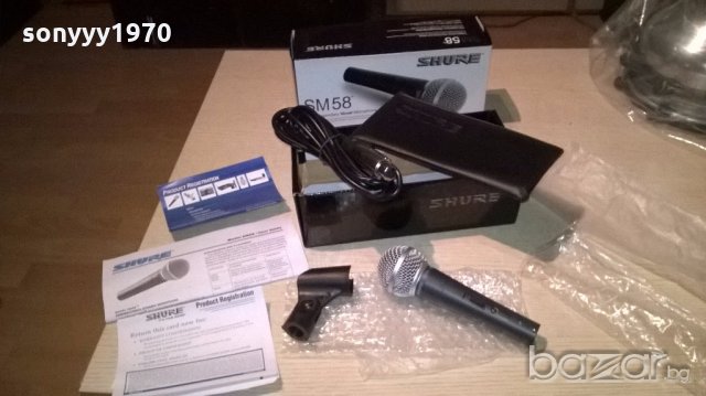 shure sm58 full complect-microphone-нов пълен комплект, снимка 7 - Микрофони - 19968160
