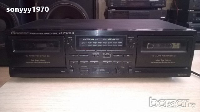 поръчан-Pioneer ct-w208r reverse/dolby bc nr-2 гнезда-внос швеицария, снимка 1 - Ресийвъри, усилватели, смесителни пултове - 15846282