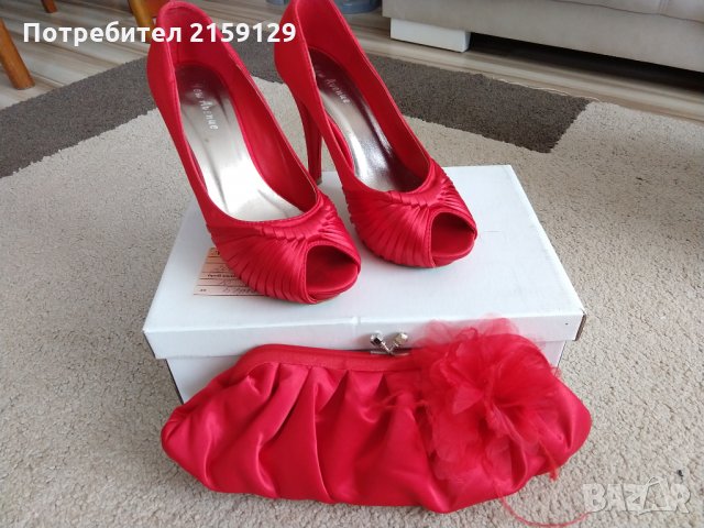 Комплект чанта с обувки, снимка 3 - Дамски обувки на ток - 23839777