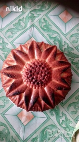 Голям слънчоглед пита силиконова форма тава за направа печене кекс торта желиран сладкиш, снимка 4 - Форми - 21802045