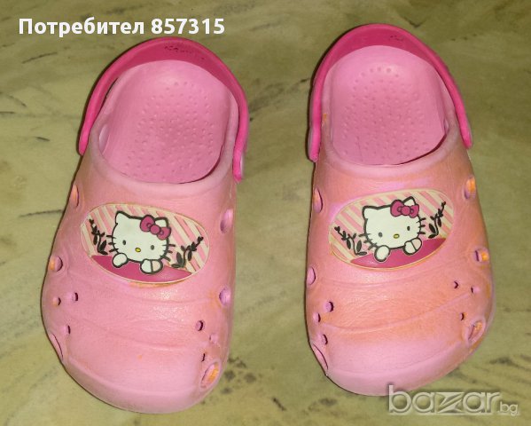 Кроксчета Hello Kitty №27-28, снимка 1 - Детски сандали и чехли - 9711711