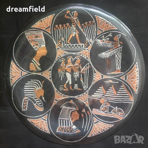 Декоративни чинии с египетски мотиви 9 броя, снимка 8 - Декорация за дома - 24879283