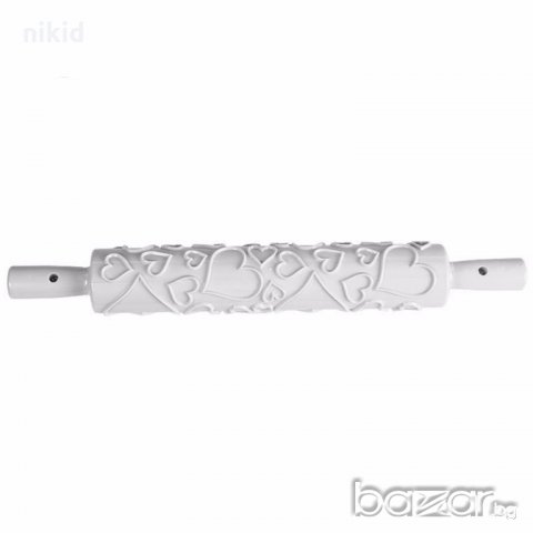 голяма релефна текстурна точилка малки големи сърца за фондан и др. моделиращи маси