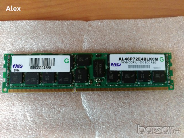16GB PC3L 1600MHz DDR3 ECC Registered, снимка 1 - RAM памет - 20780333
