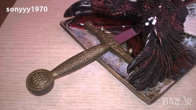 Сувенирен меч-ретро колекция-36х15см-внос швеицария, снимка 7 - Колекции - 23647795
