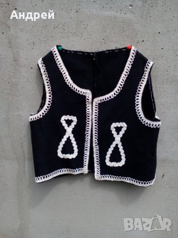 Старинен детски етно елек,елече #2, снимка 2 - Антикварни и старинни предмети - 25073523