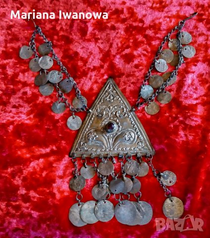Възрожденски накит от Пиринско, трепка за народна носия, снимка 3 - Антикварни и старинни предмети - 22398562