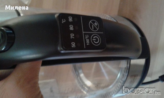 Електрическа кана с LED подсветка - стъклена AFK - 1.7л. - 50'-100'С, 2000W, снимка 9 - Кани - 16621176