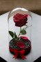 Вечна роза в голяма стъкленица - Стилен подарък за рожден ден на жена / Уникален подарък за юбилей, снимка 9