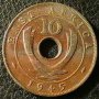 10 цента 1945, Източна Африка, снимка 1