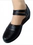 Черни дамски отворени обувки Езел със стелка comfort, снимка 1