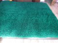 дългокосмест зелен  губер естествена вълна ръчно тъкан, снимка 1 - Покривки за легло - 12014708