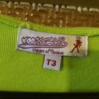 Дам.тениска-"100% Girls"-/памук/-гущерово зелена. Закупена от Италия., снимка 6 - Тениски - 21961913