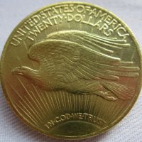 Монета САЩ - "Double eagle" 1933 г., снимка 2 - Нумизматика и бонистика - 18659507