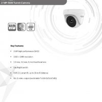 HikVision HWT-T120-P 2Mегапиксела HD-TVI AHD HD-CVI CVBS 4в1 Водоустойчива Камера EXIR Нощно Виждане, снимка 2 - HD камери - 24503631